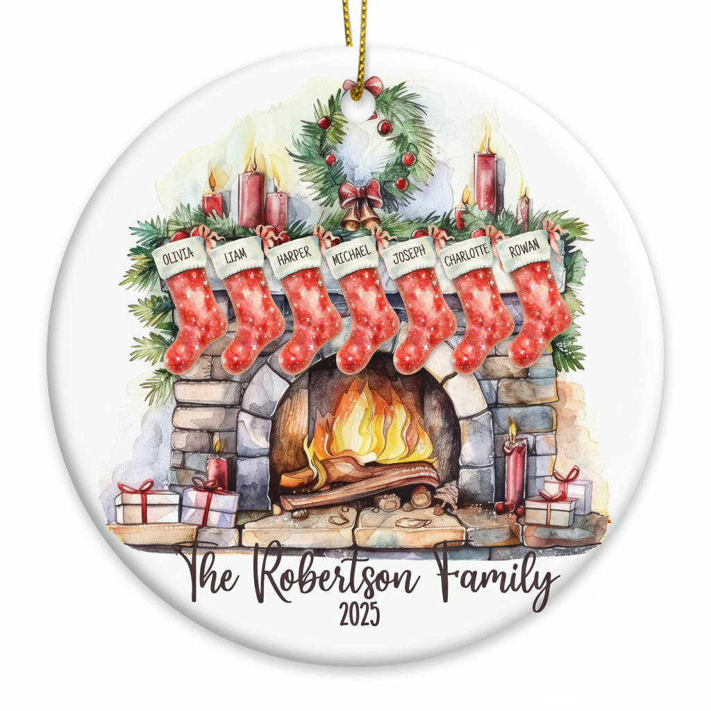 Family Stockings - Ornament