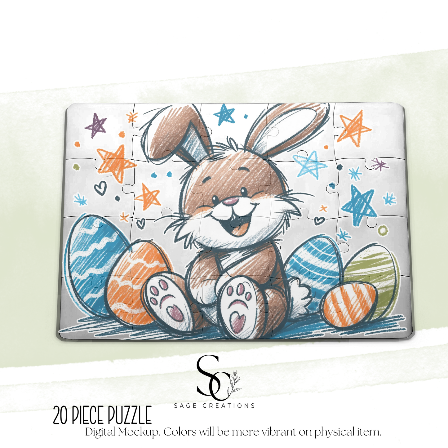 20 Piece Easter Name Puzzle "Boys"