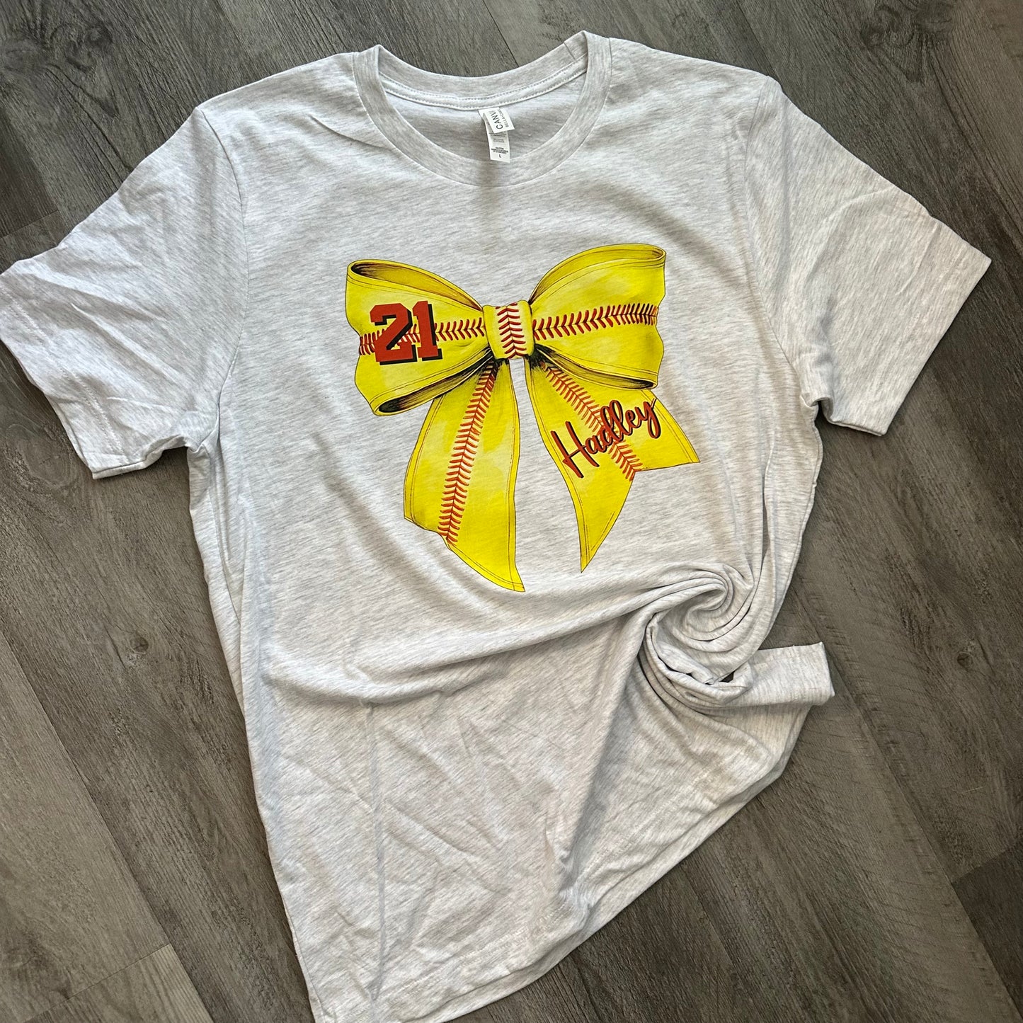 Softball Bow - w/ Name&Number