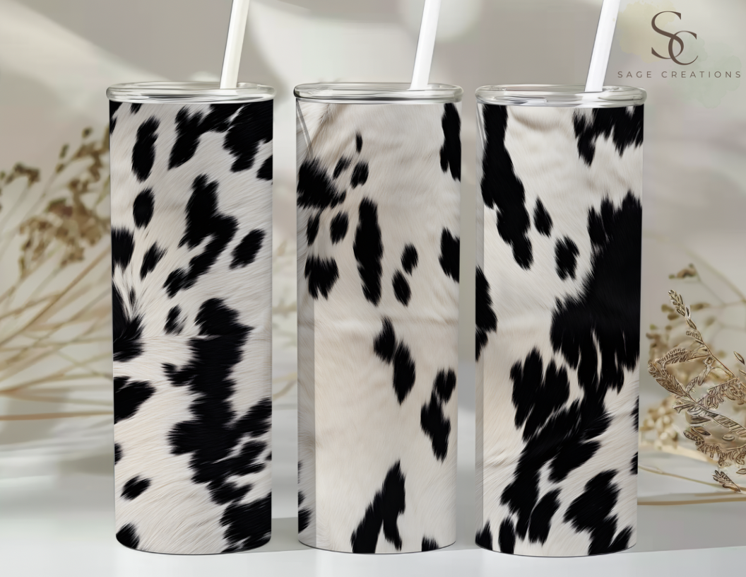 B&W Cowhide