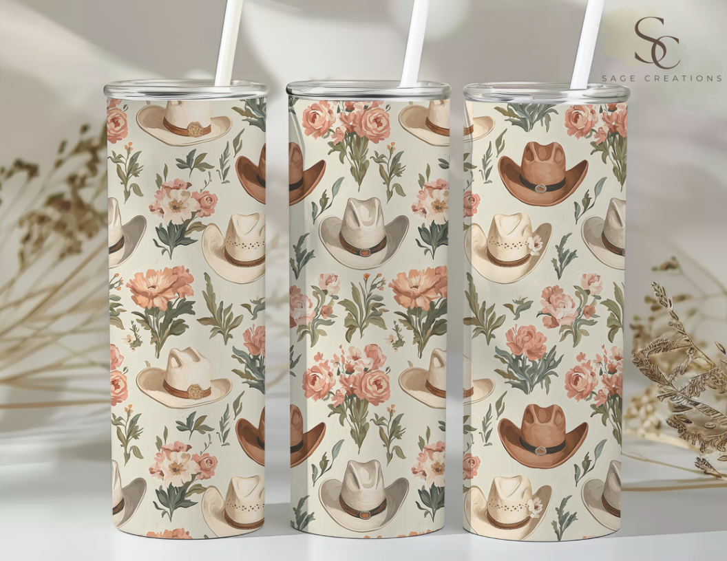 Floral Cowgirl Hats