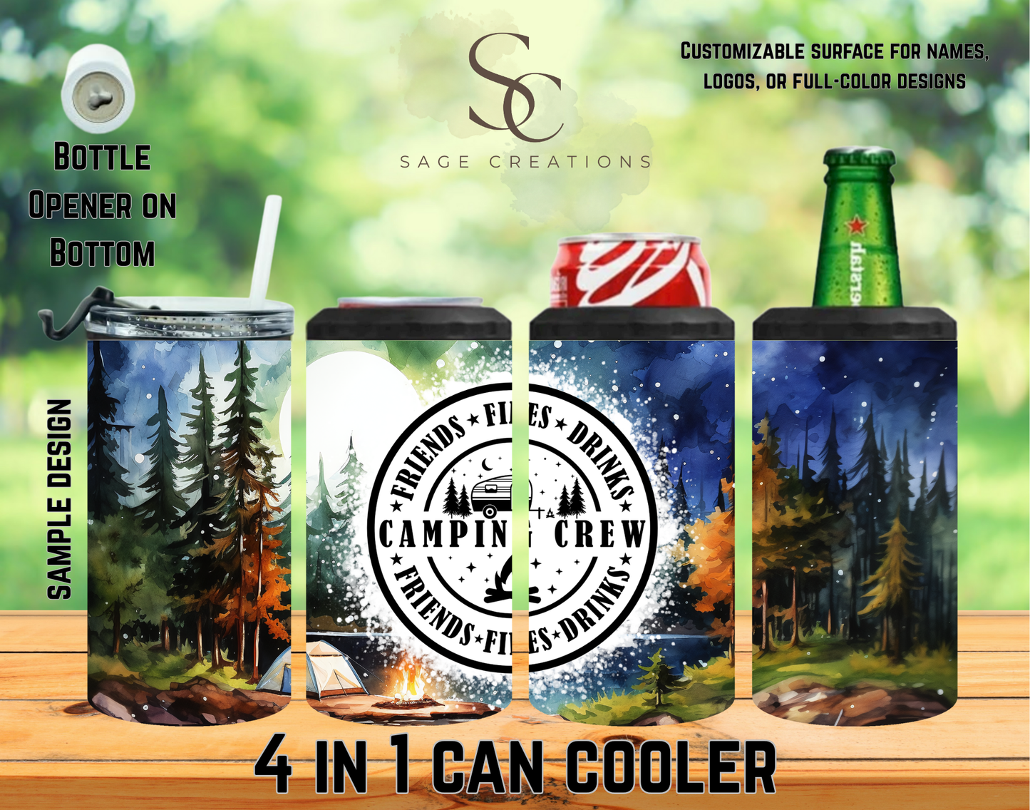 4N1 Friends Fires Drinks - Camping Crew