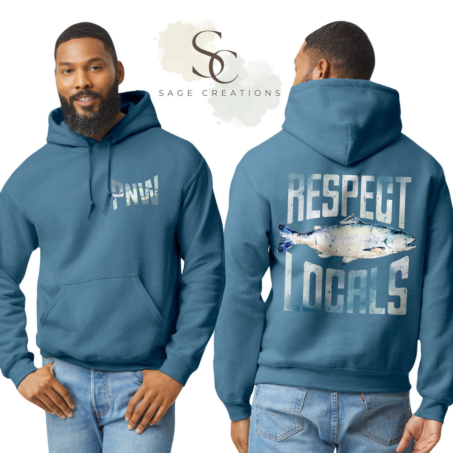 Salmon / Muted / Respect Locals