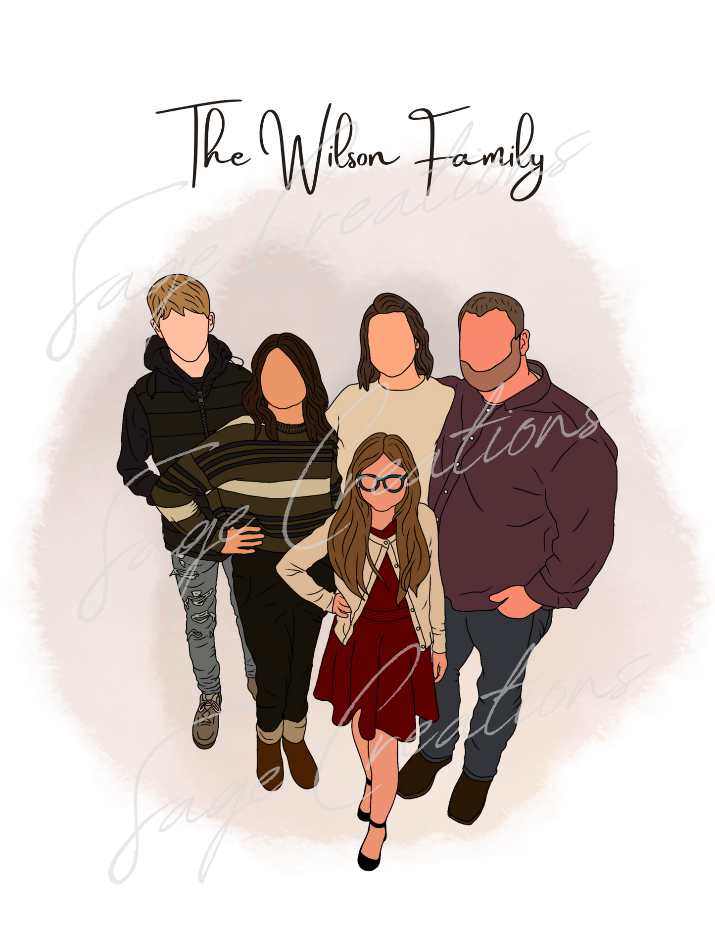 No Face Portrait (Digital Image)