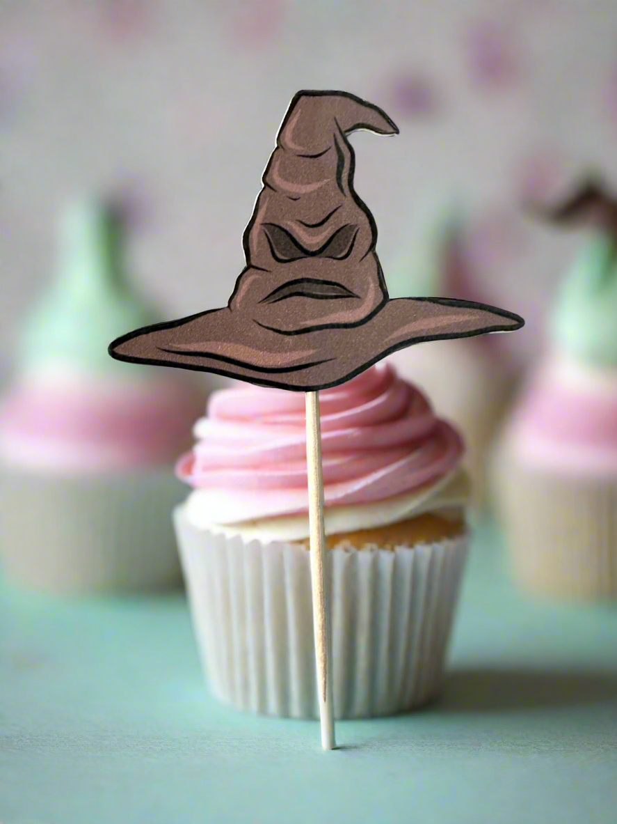 Sorting Hat Cupcake Toppers