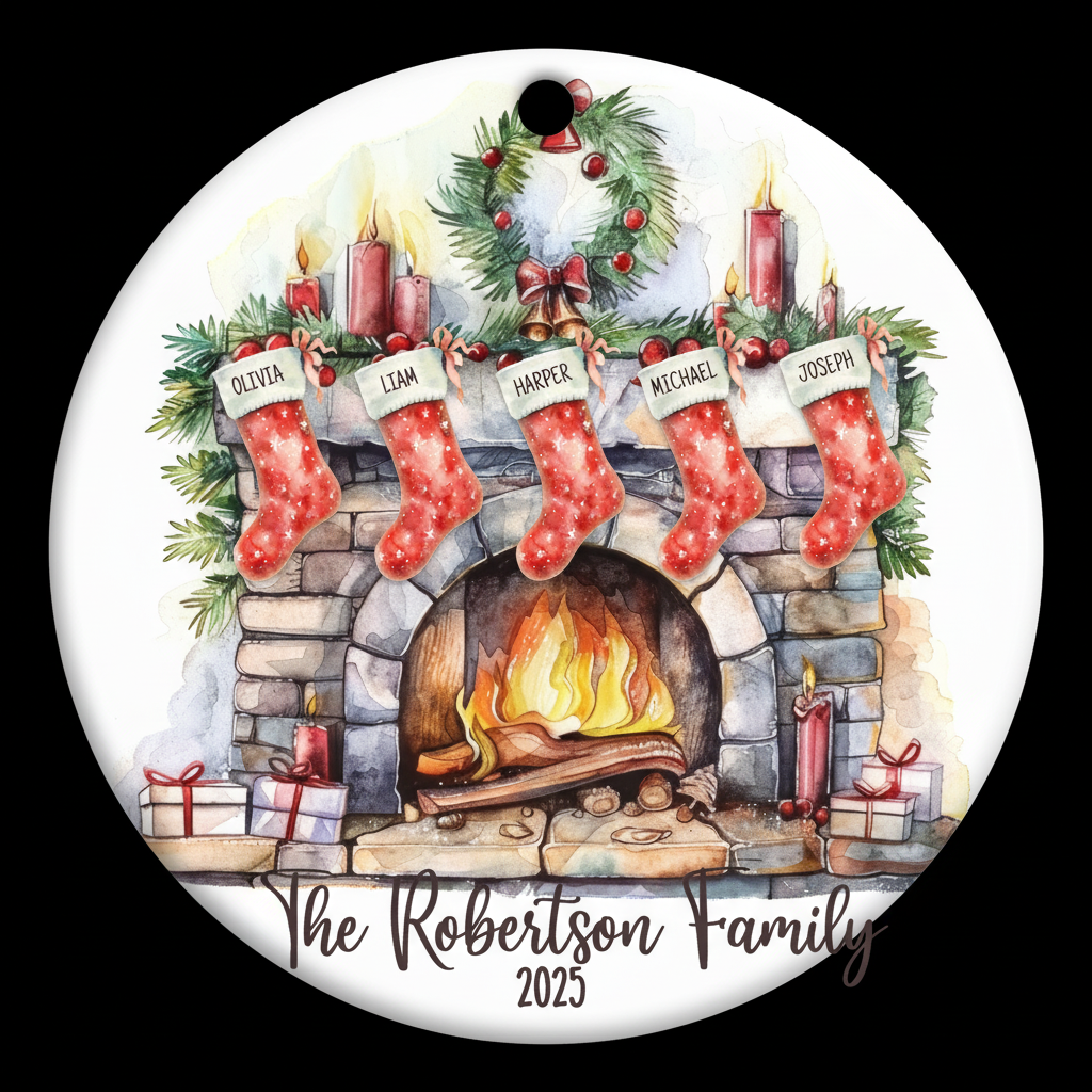 Family Stockings - Ornament