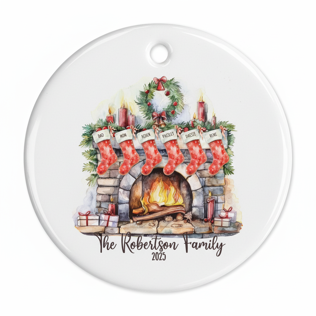Family Stockings - Ornament
