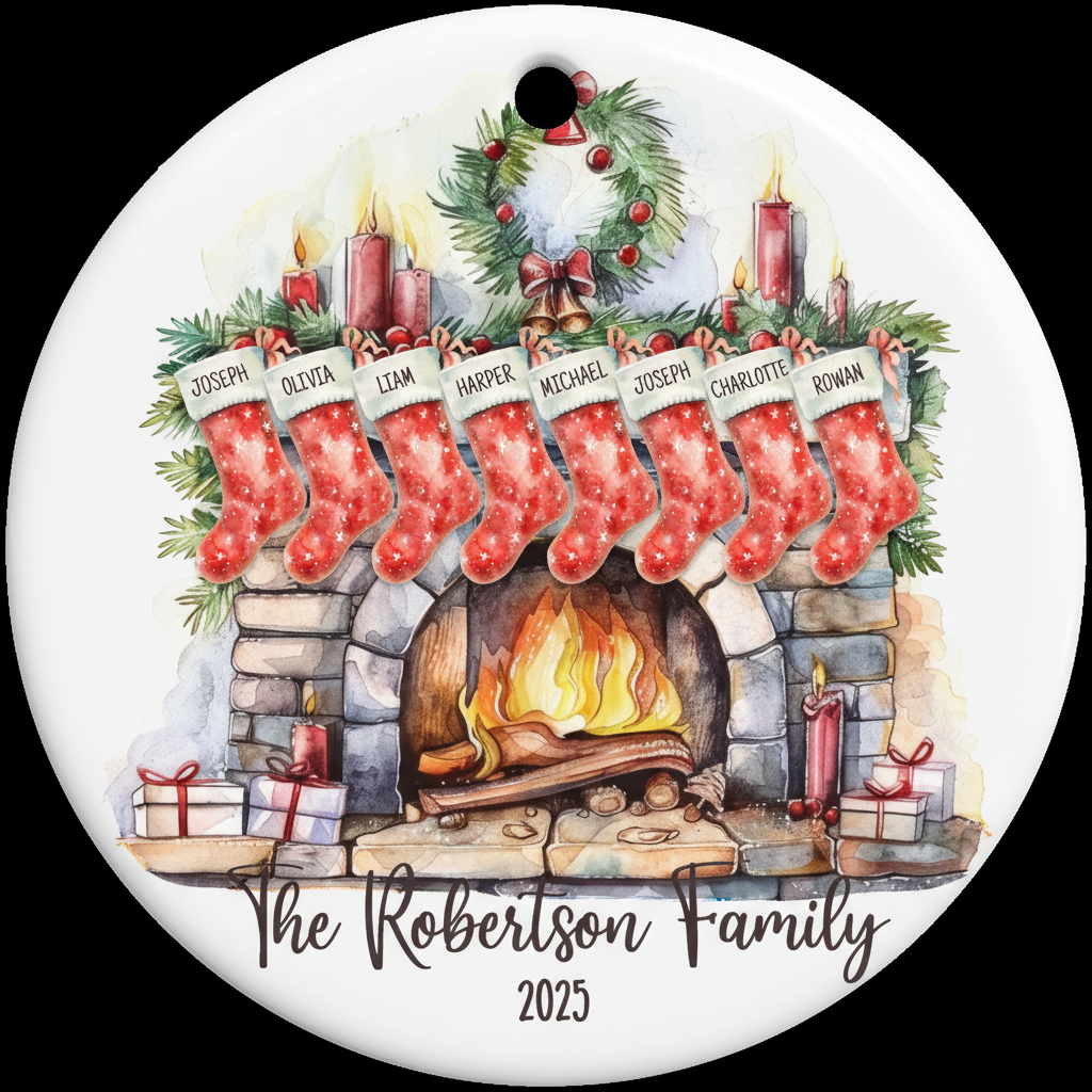 Family Stockings - Ornament