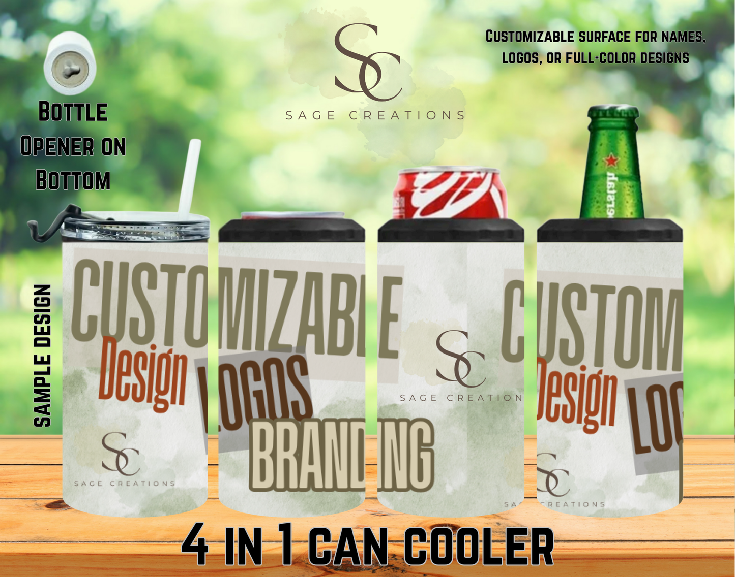 Customized 4 in 1 Can Cooler