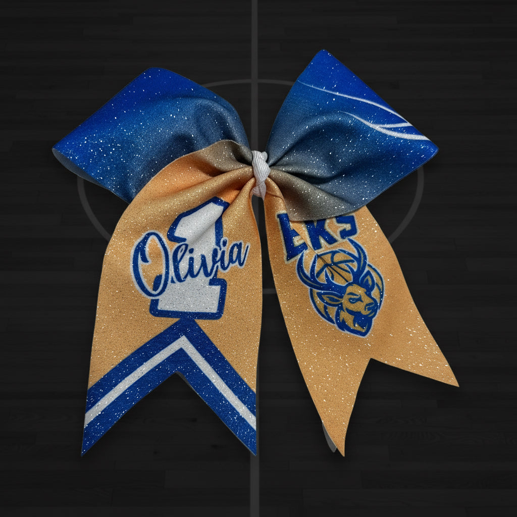 Elks Basketball Bow - Custom