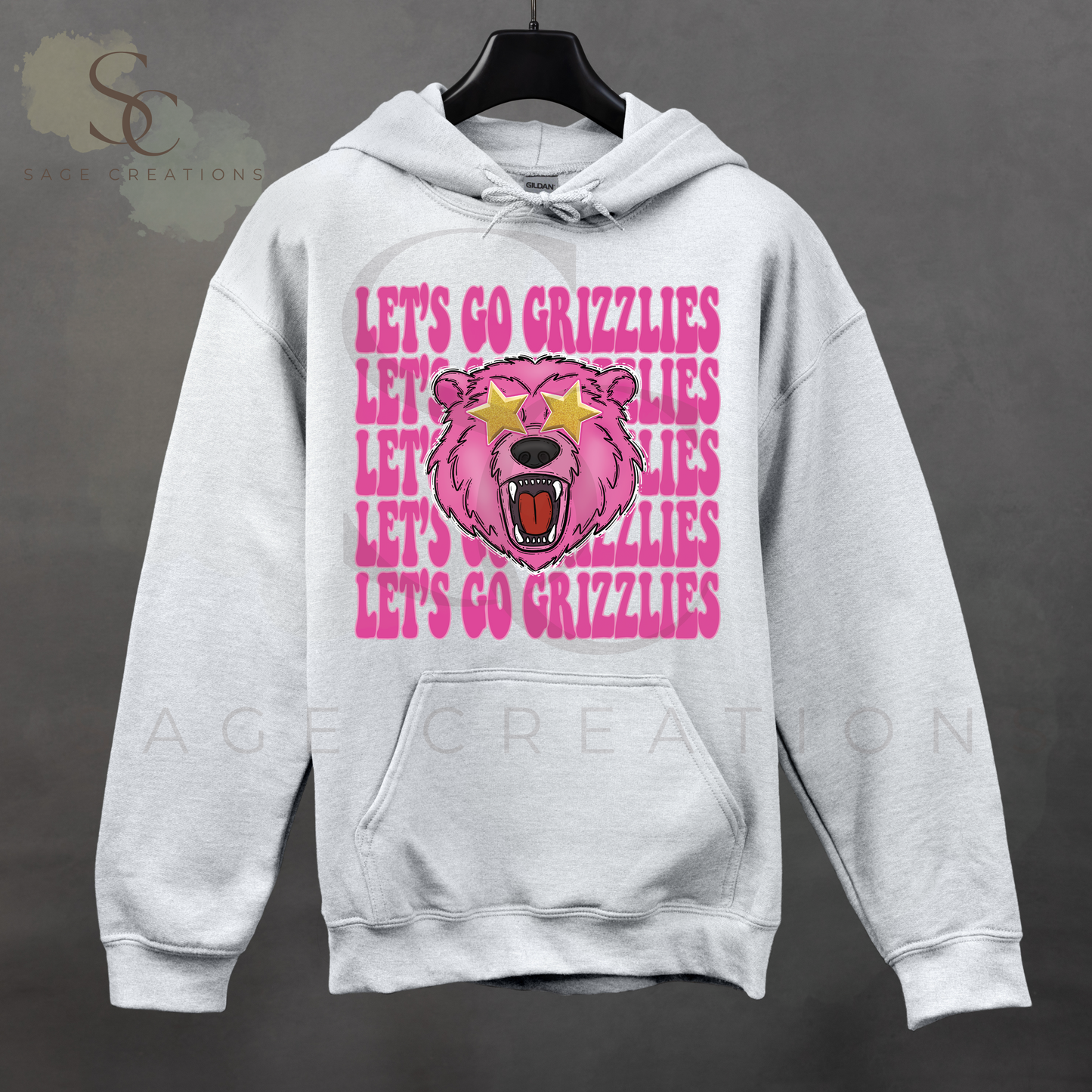 Preppy Lets Go Grizzlies (PINK OUT)