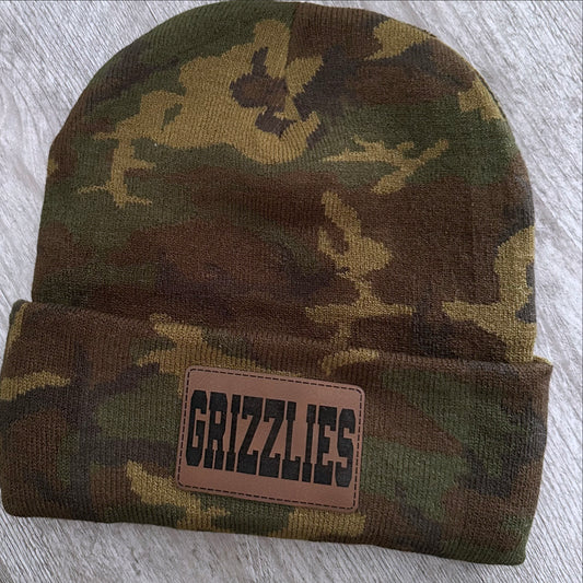 Camo Grizzlies Beanie