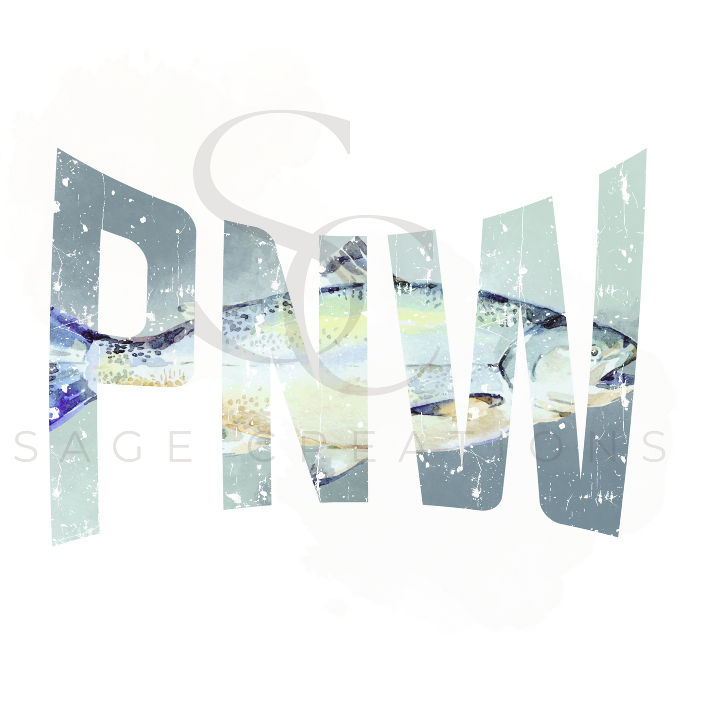 Salmon (muted) - RL - Front and Back