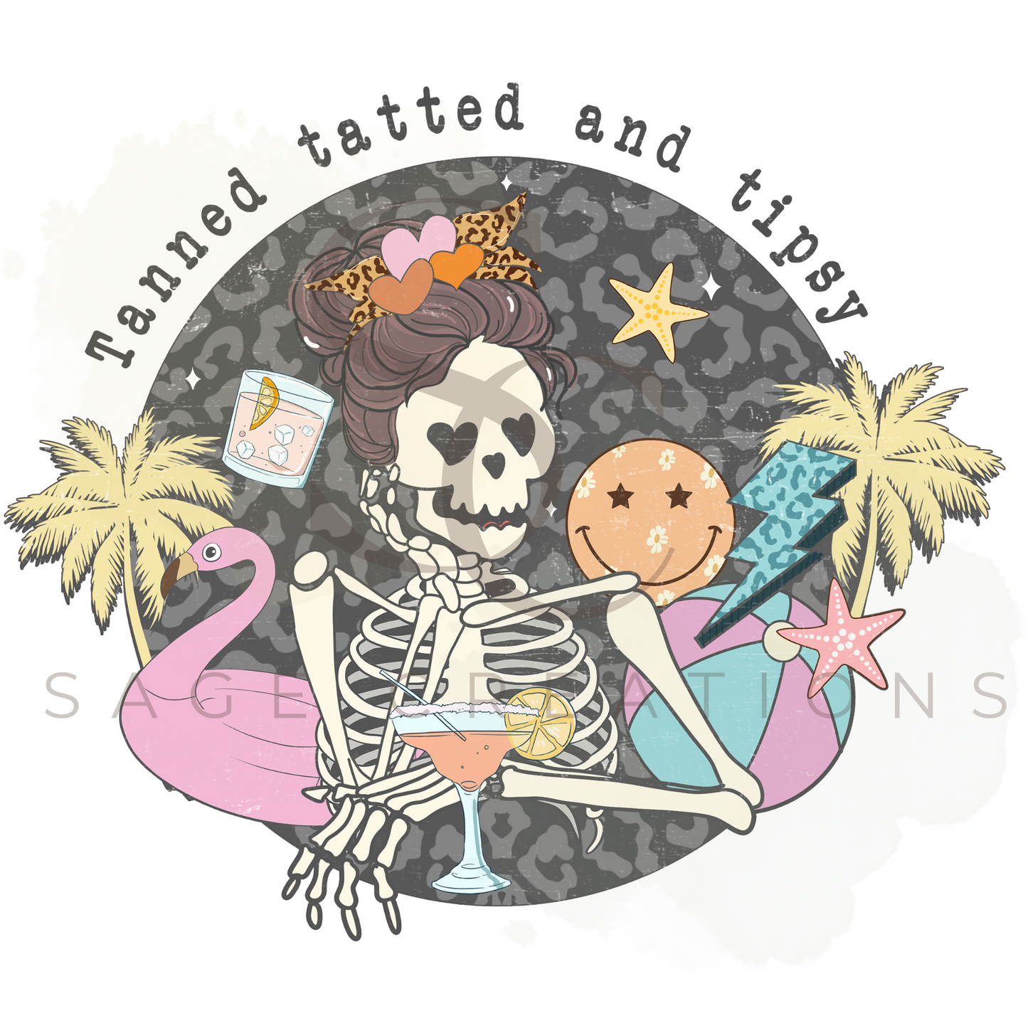 Tanned tatted and tipsy