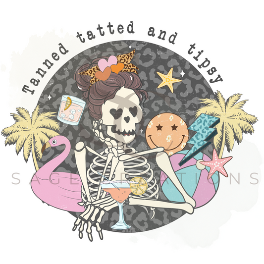 Tanned tatted and tipsy