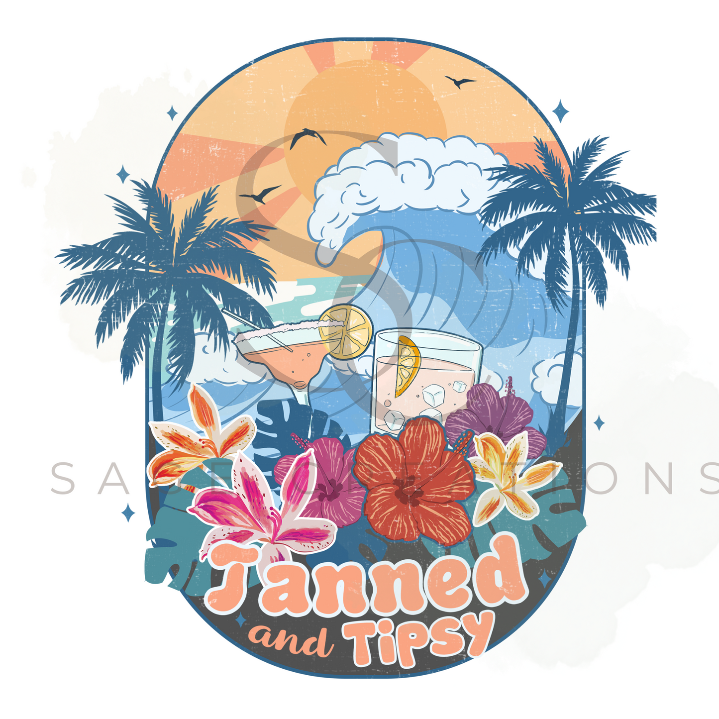 Tanned and tipsy - Waves