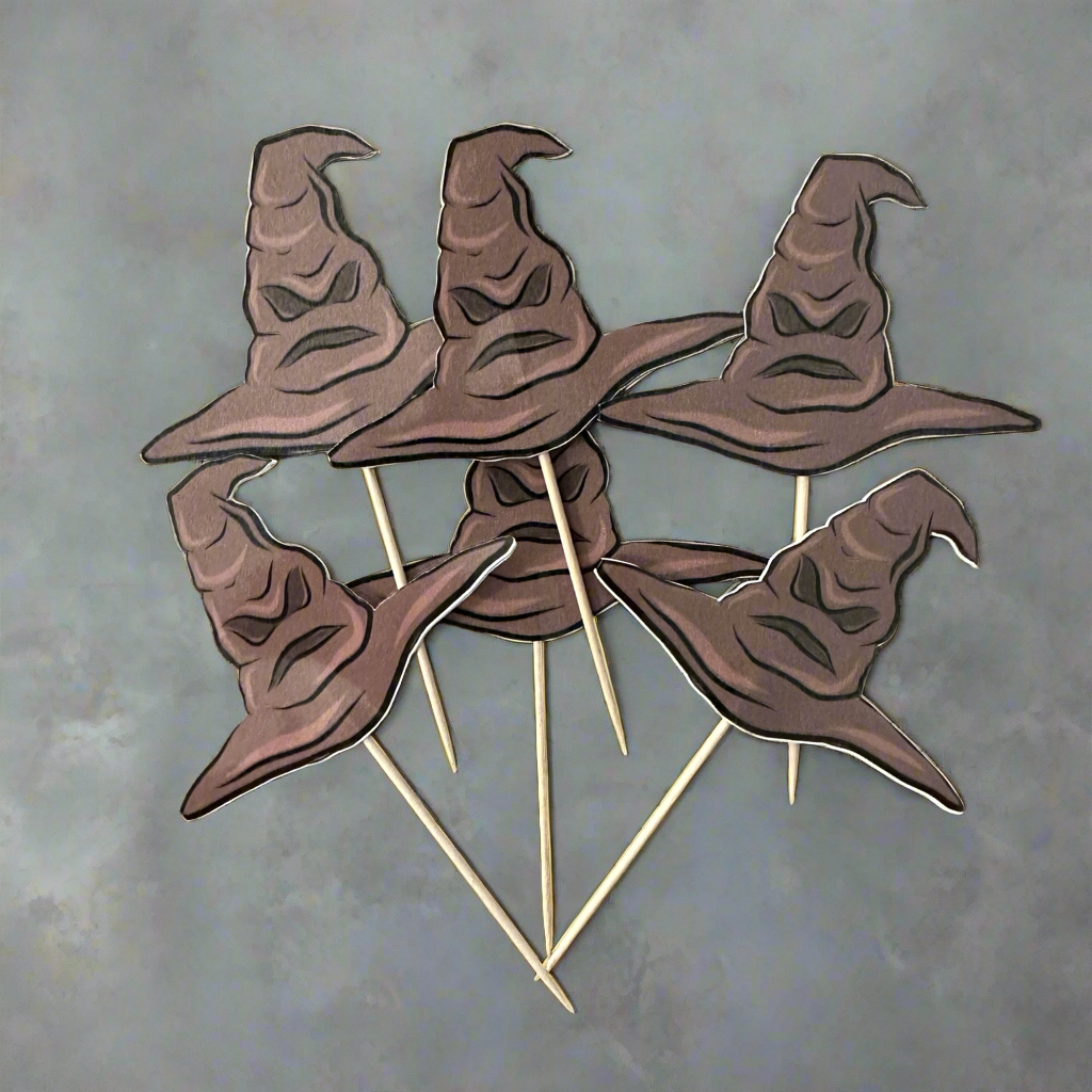 Sorting Hat Cupcake Toppers