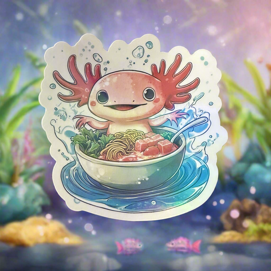 Axolotl Ramen Holographic