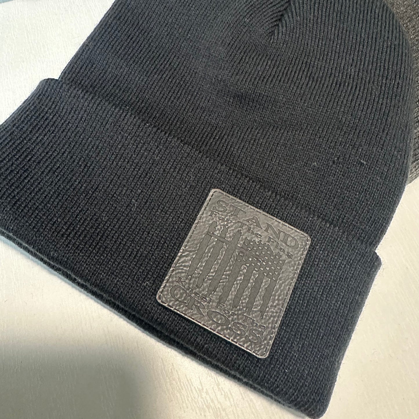 Stand for the Flag- Kneel for the Cross - Beanie