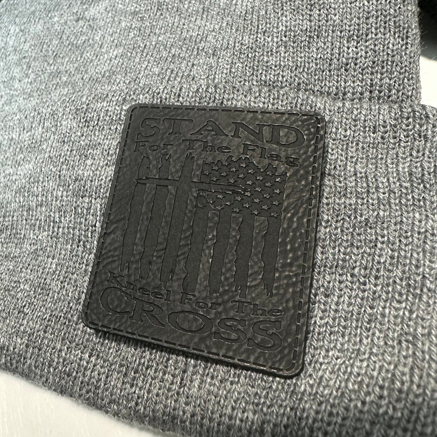 Stand for the Flag- Kneel for the Cross - Beanie