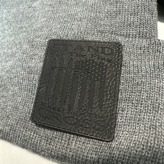 Stand for the Flag- Kneel for the Cross - Beanie