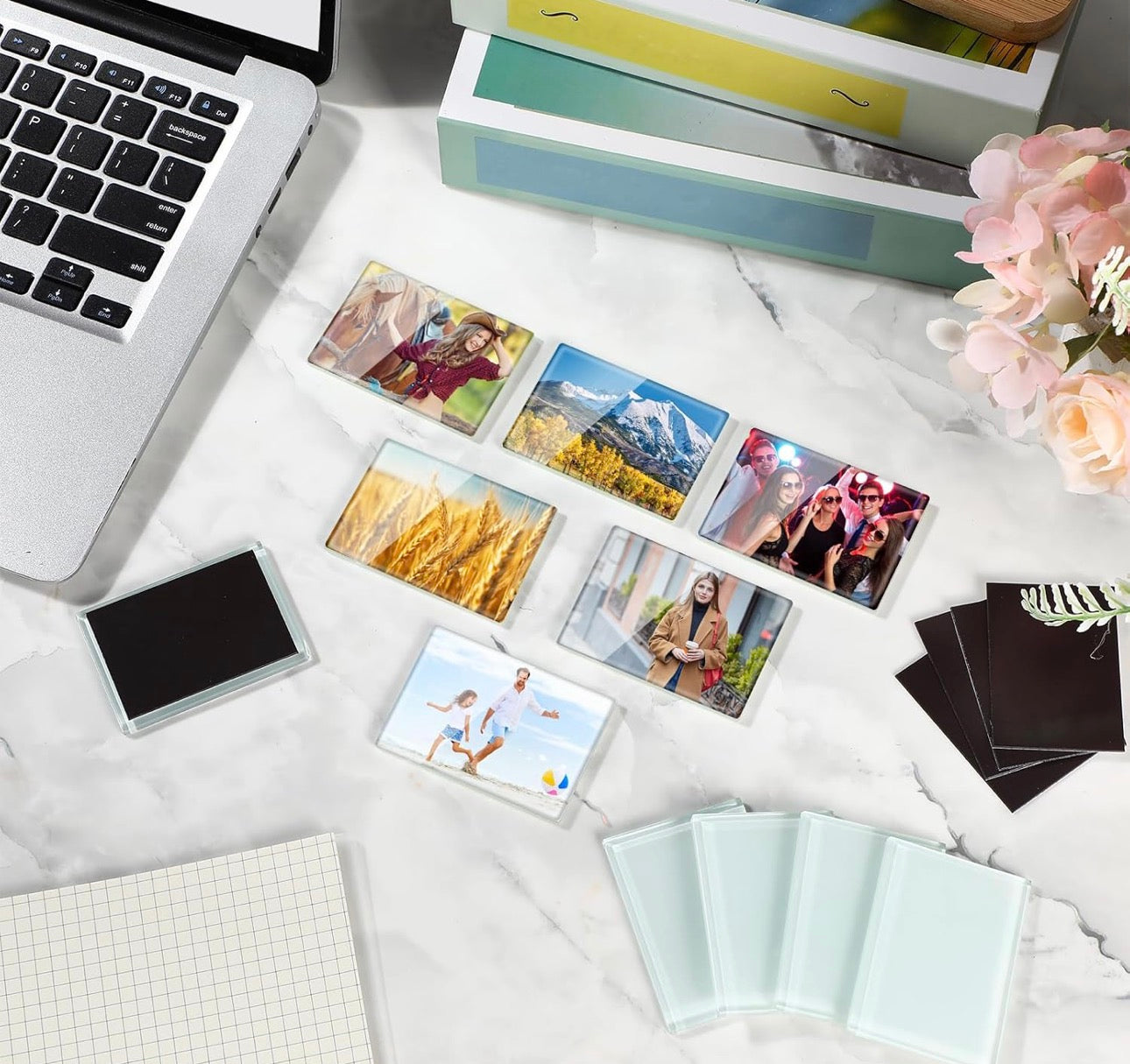 Custom Glass Photo Magnets