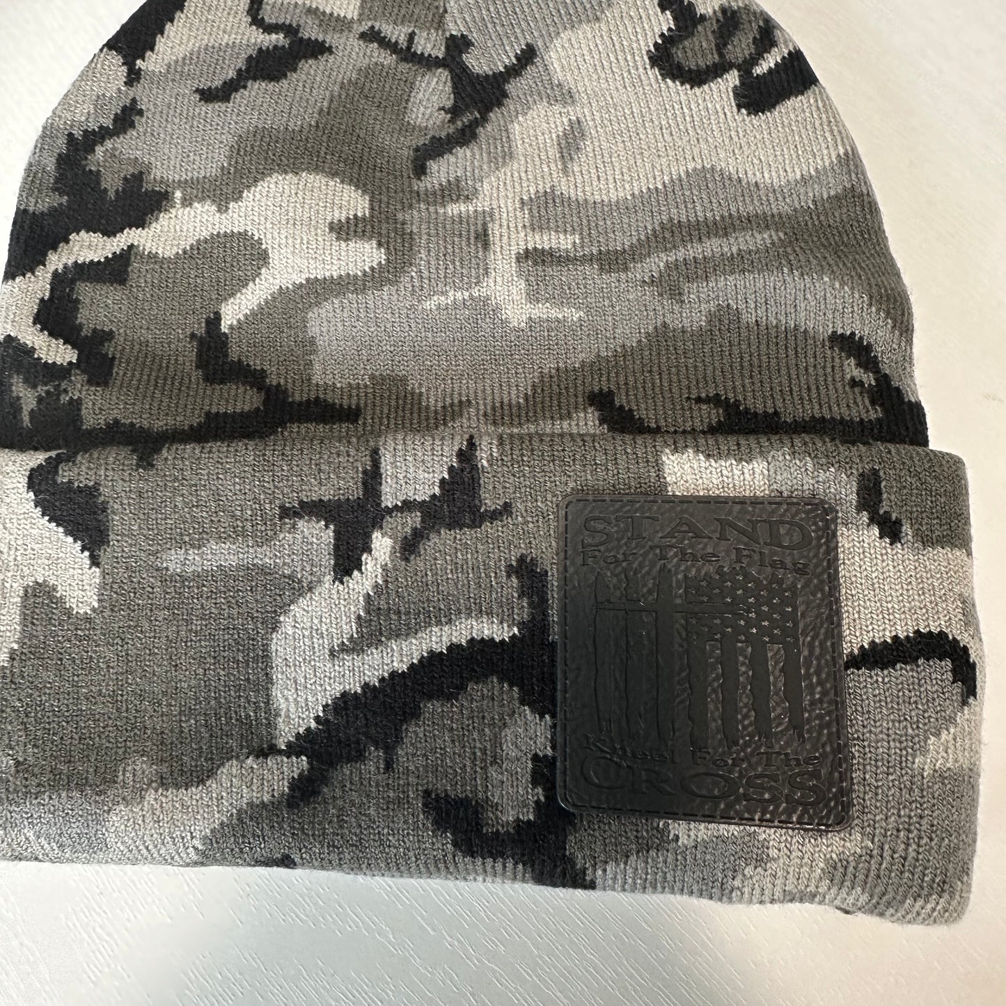 Stand for the Flag- Kneel for the Cross - Beanie