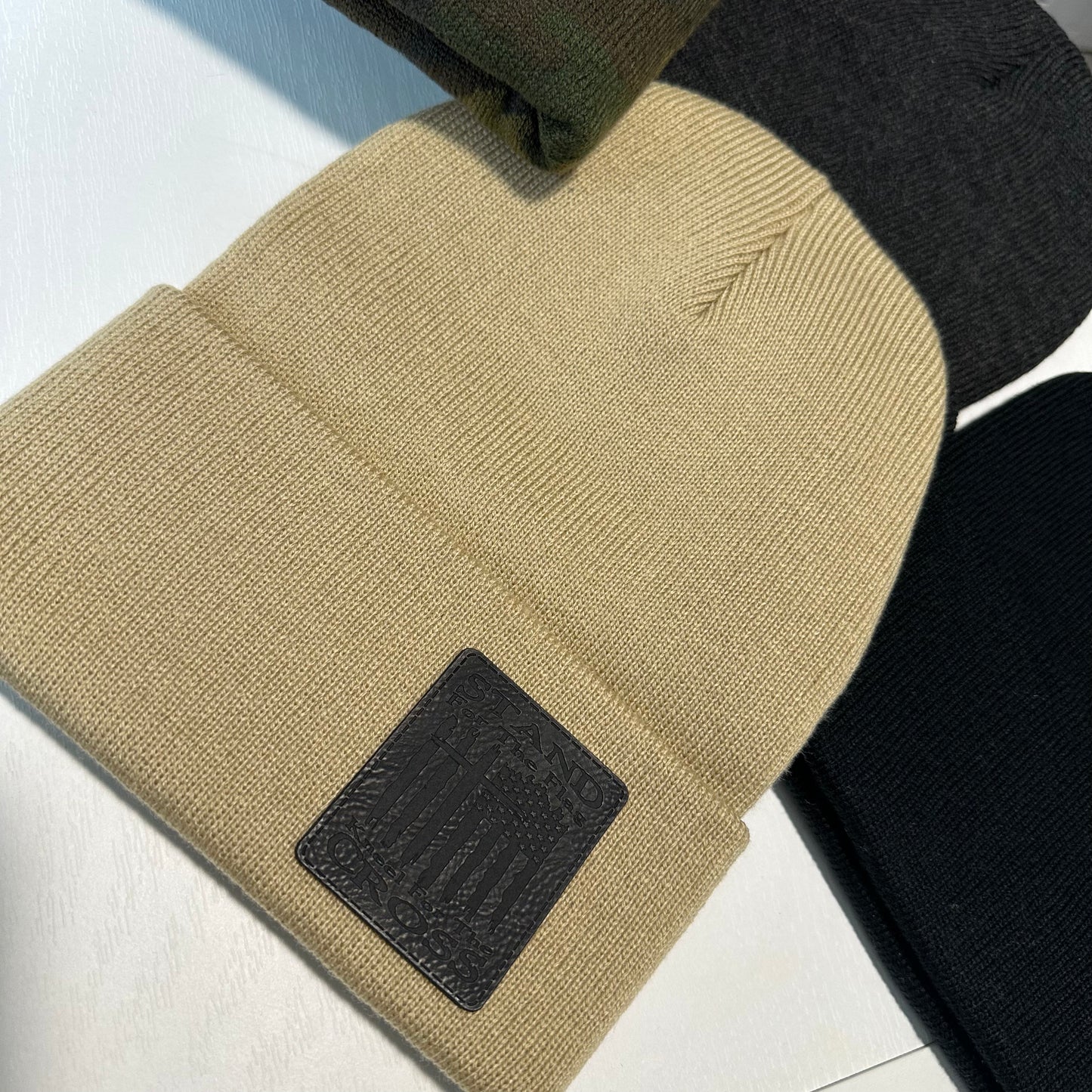 Stand for the Flag- Kneel for the Cross - Beanie
