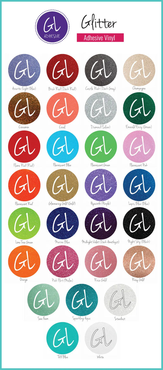 Glitter DECAL/Vinyl Color Options