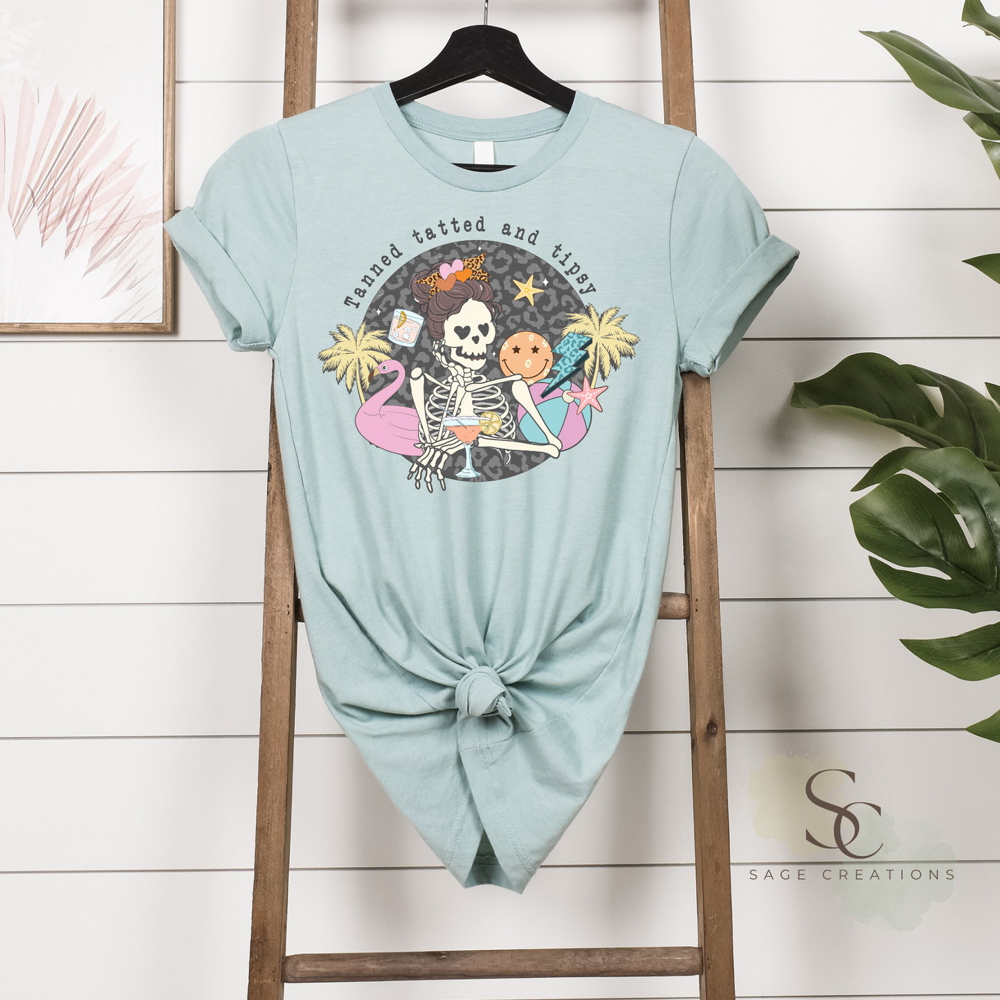 Tanned tatted and tipsy