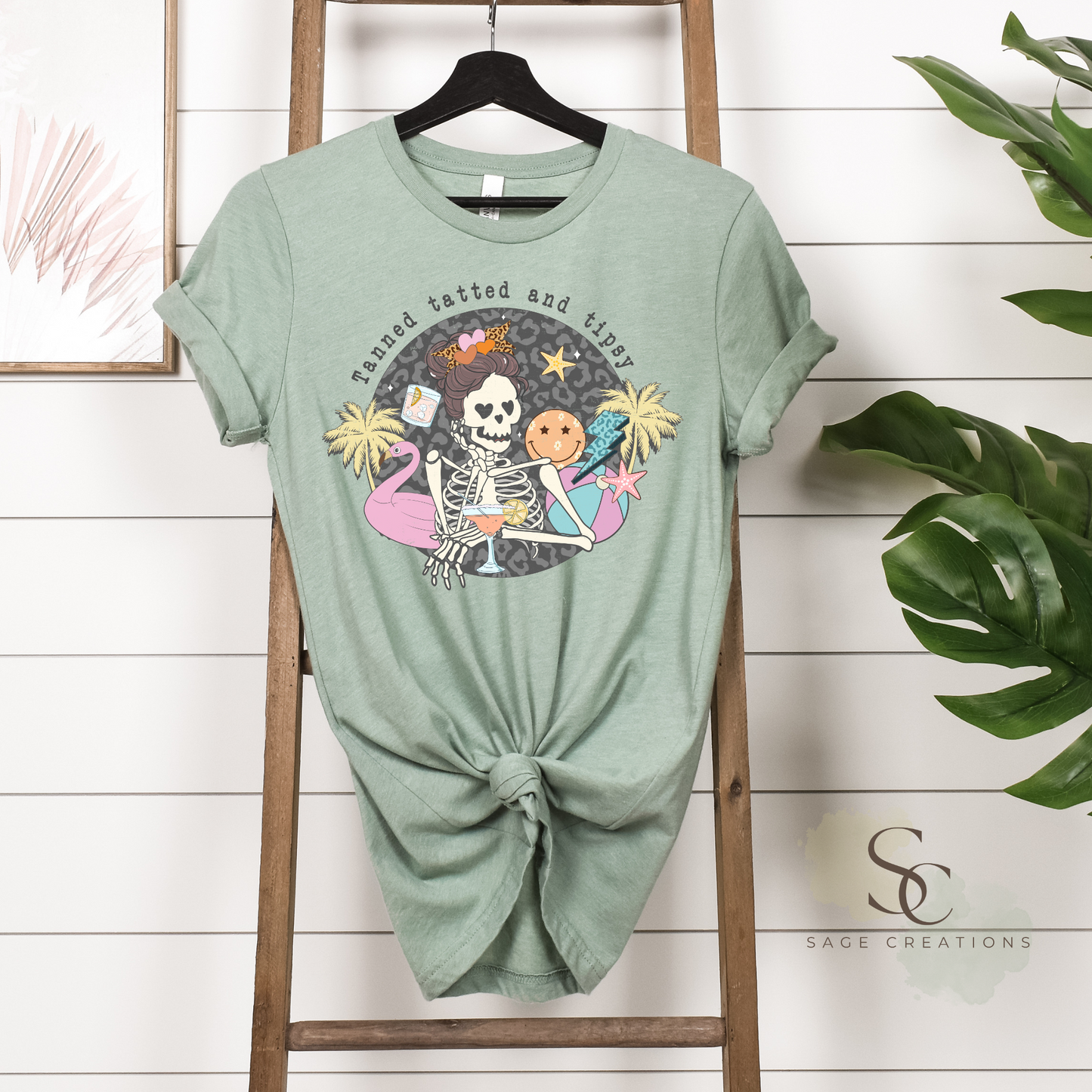 Tanned tatted and tipsy