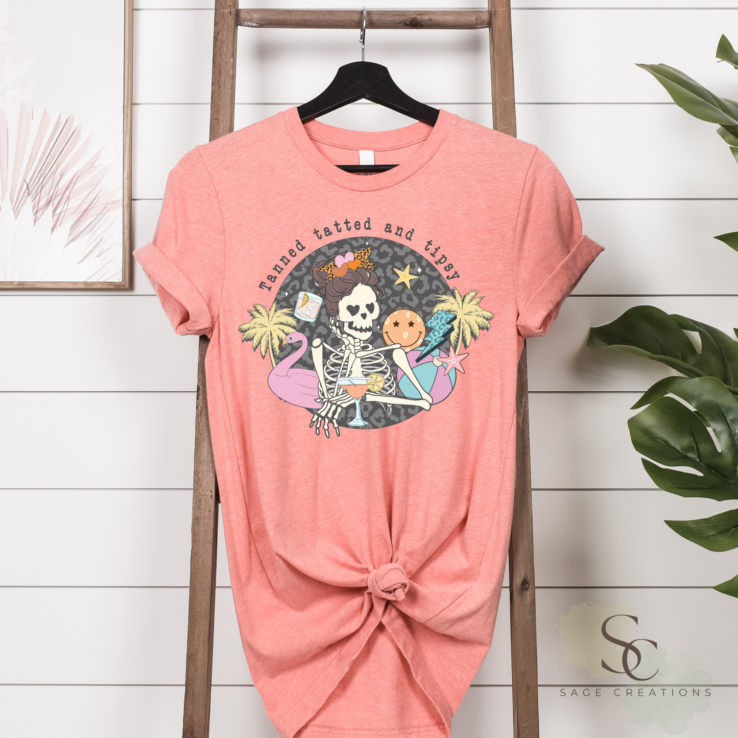 Tanned tatted and tipsy