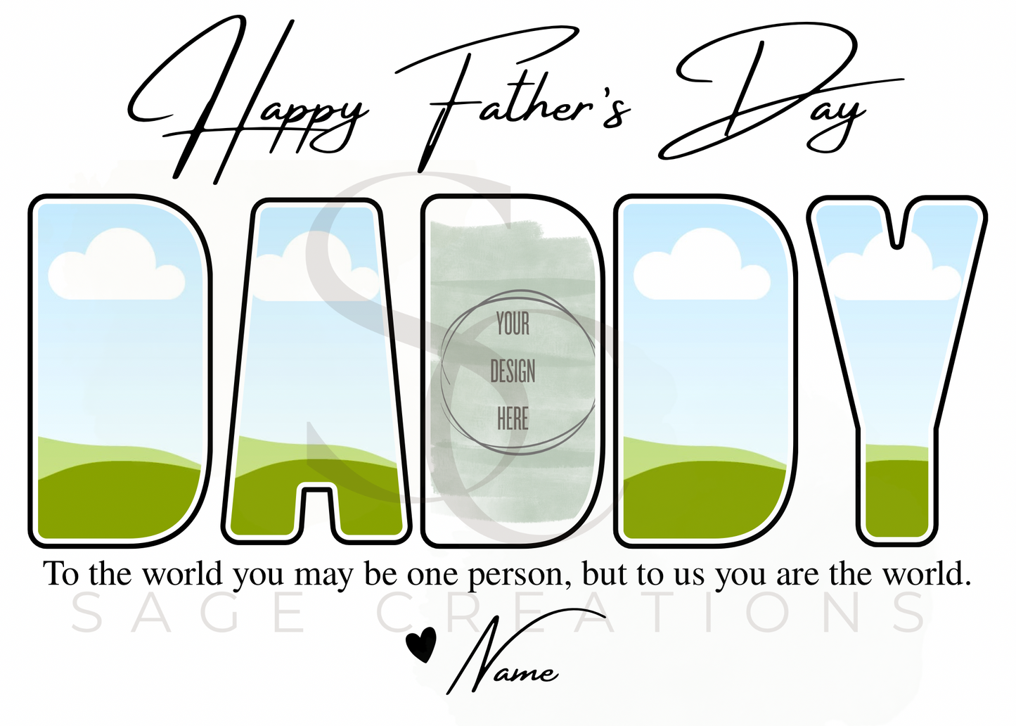 Fathers Day Digital/ Print Photo