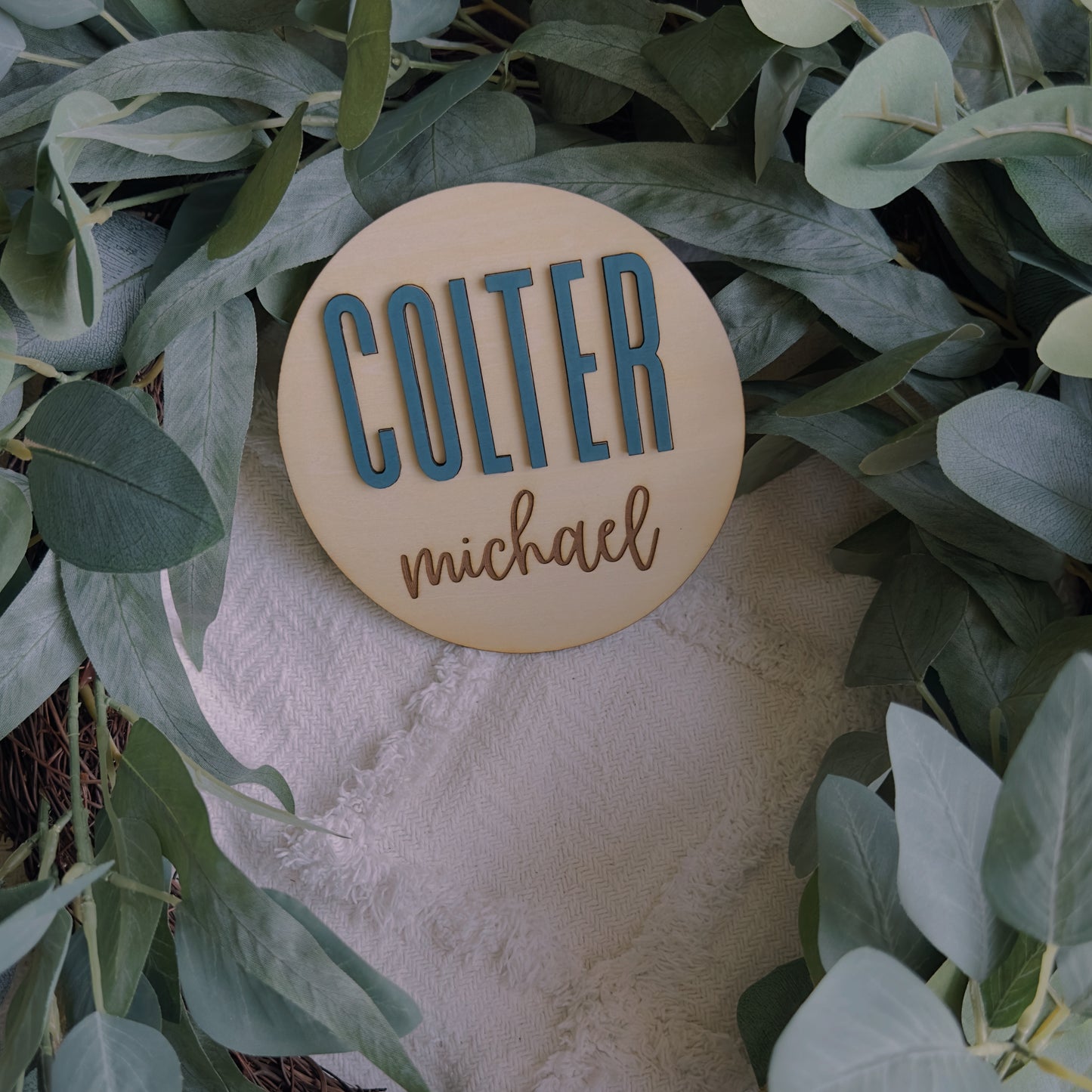 Baby Name Announcement Sign