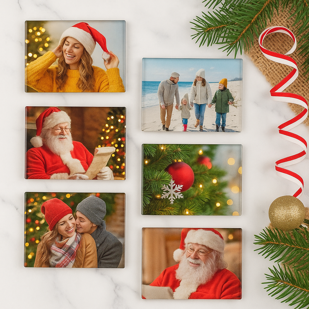 Custom Glass Photo Magnets