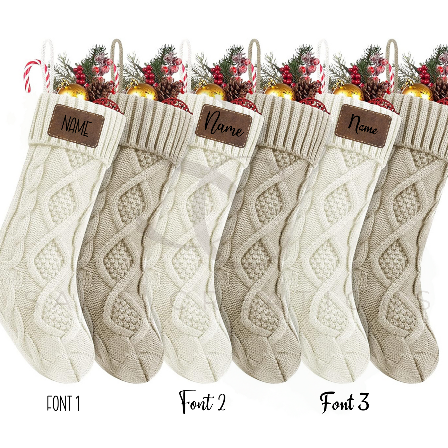 Knitted Stockings w/ Name