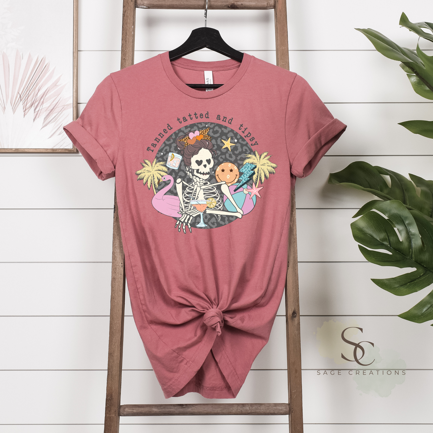 Tanned tatted and tipsy