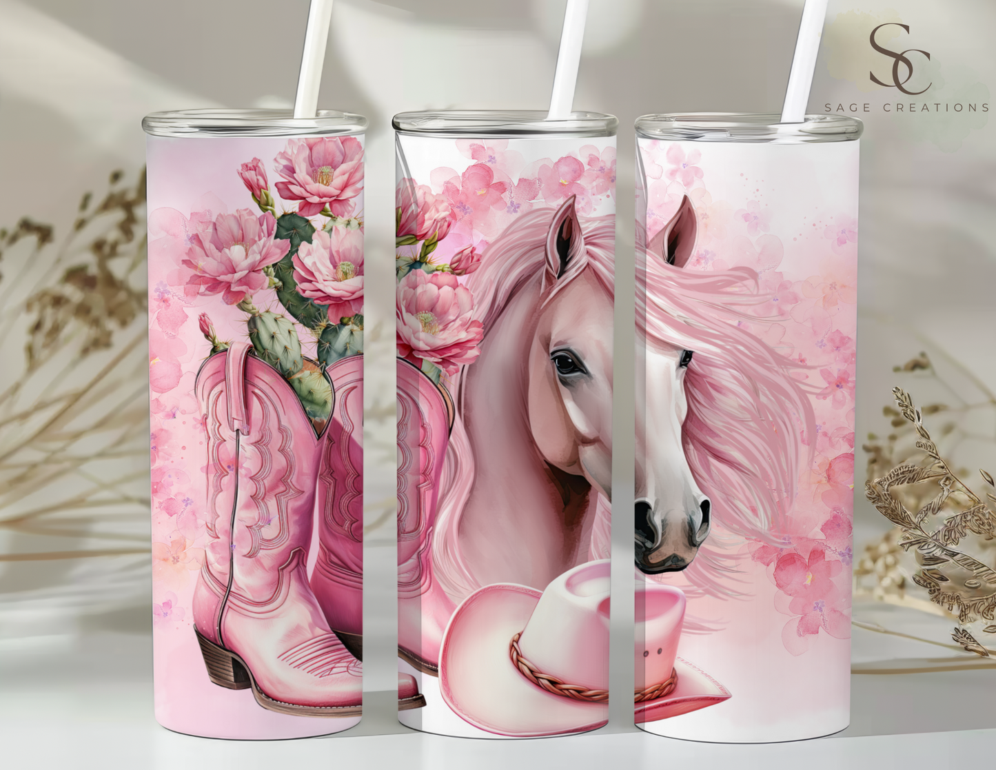 Pink Western - Horse