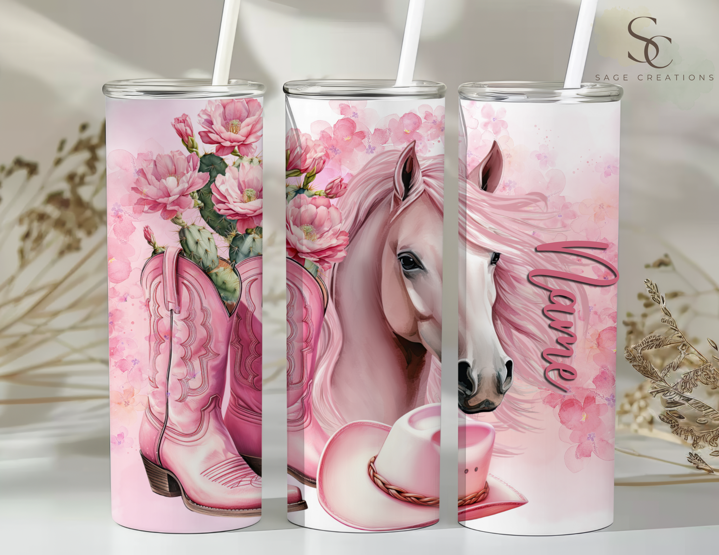 Pink Western - Horse