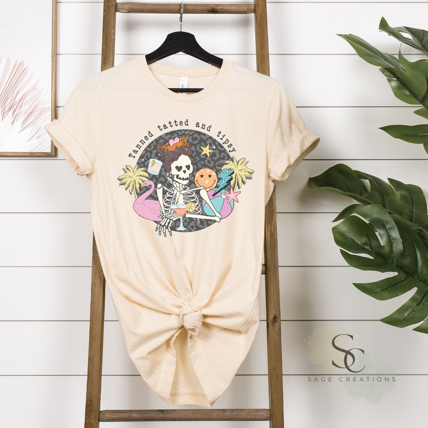 Tanned tatted and tipsy