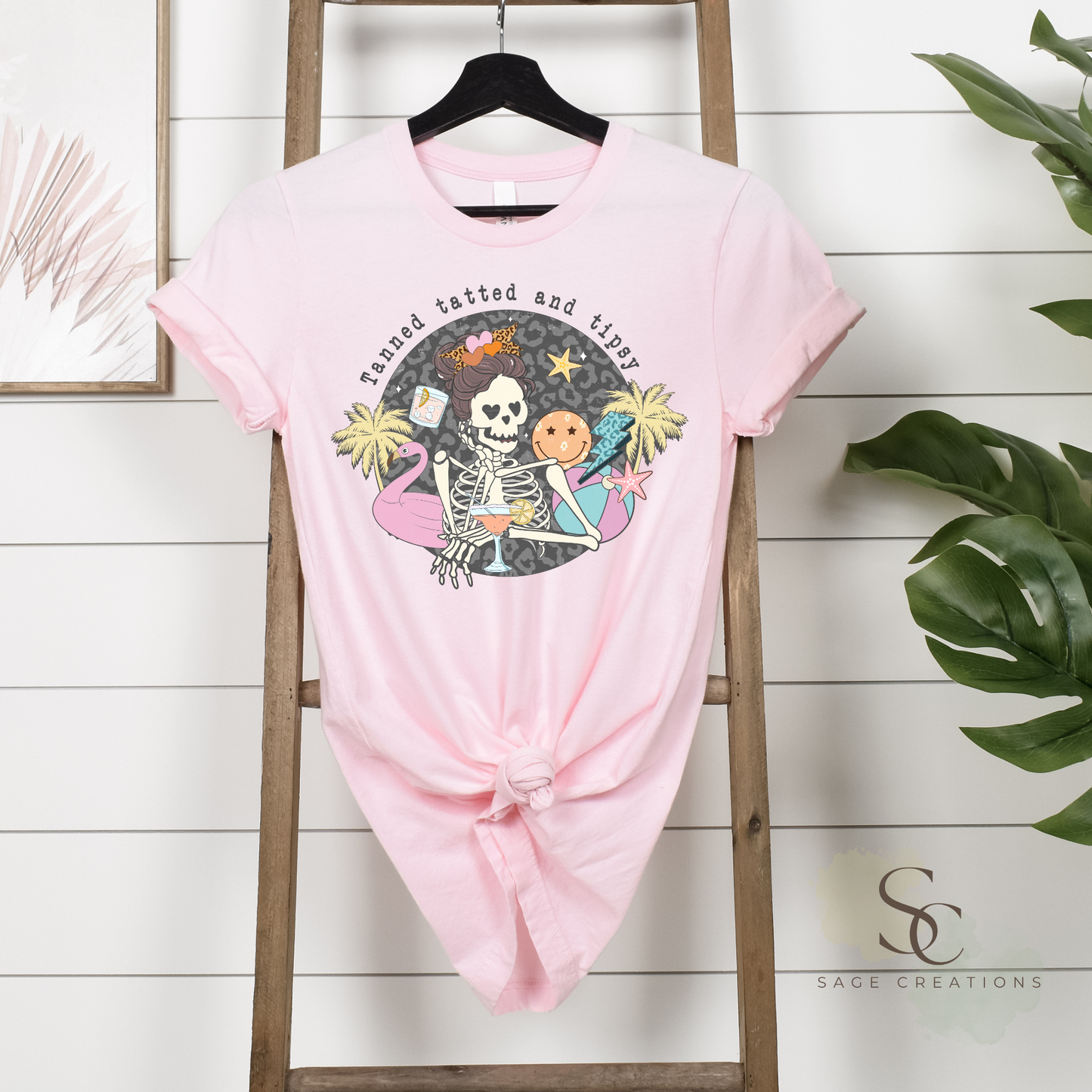 Tanned tatted and tipsy